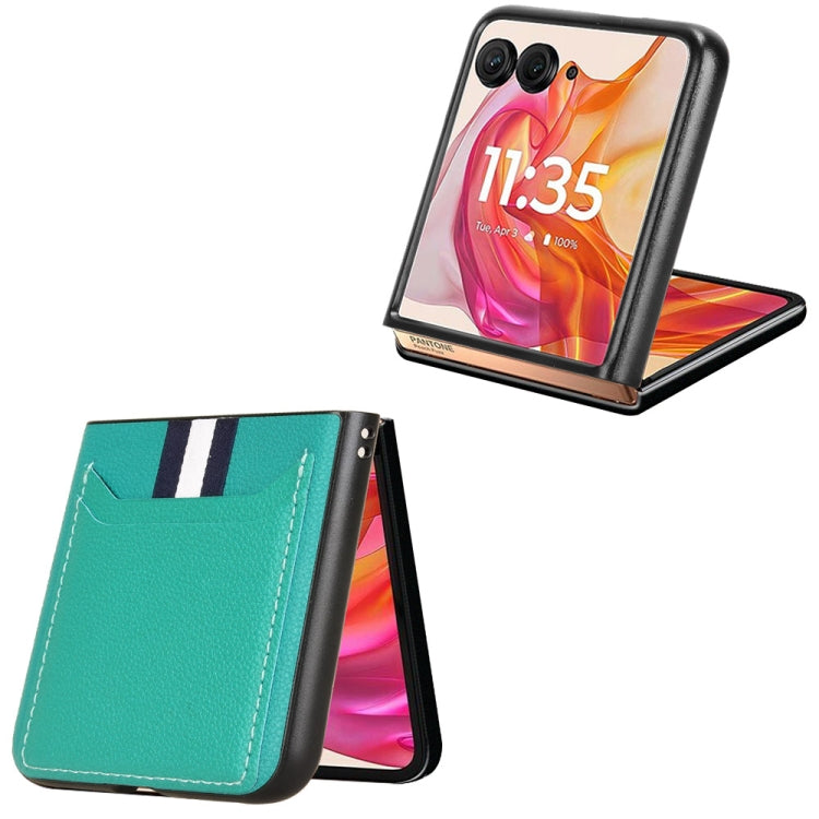 For Motorola Razr 50 Ultra Litchi Texture Card Slot Phone Case