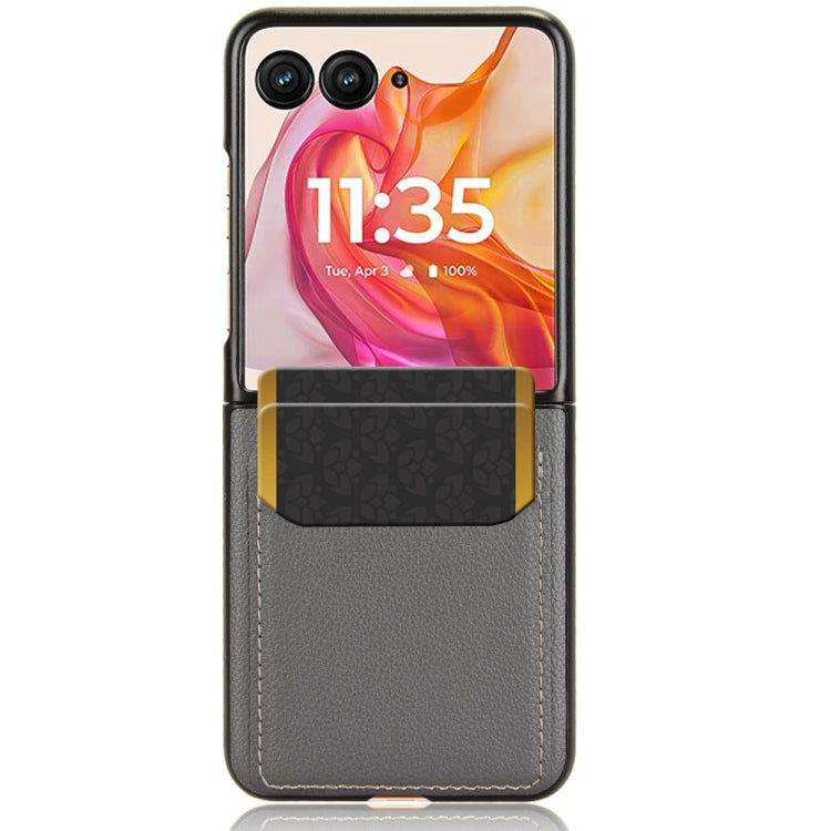 For Motorola Razr 50 Ultra Litchi Texture Card Slot Phone Case