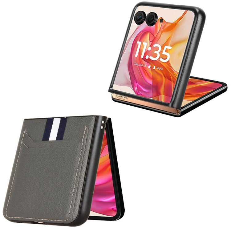 For Motorola Razr 50 Ultra Litchi Texture Card Slot Phone Case