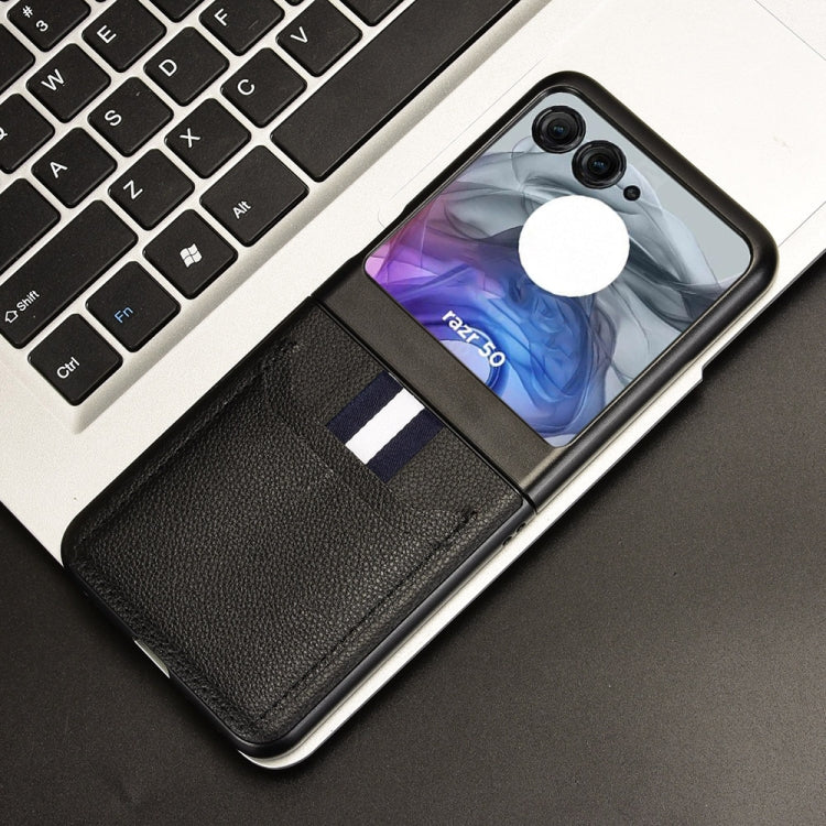 For Motorola Razr 50 Litchi Texture Card Slot Phone Case