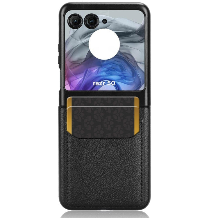 For Motorola Razr 50 Litchi Texture Card Slot Phone Case