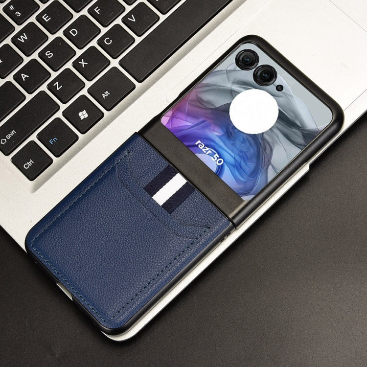 For Motorola Razr 50 Litchi Texture Card Slot Phone Case