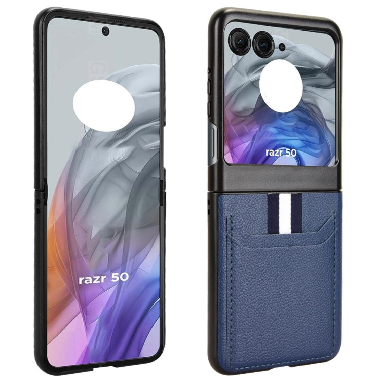 For Motorola Razr 50 Litchi Texture Card Slot Phone Case