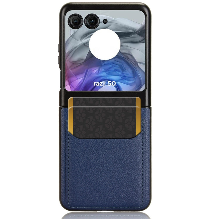 For Motorola Razr 50 Litchi Texture Card Slot Phone Case