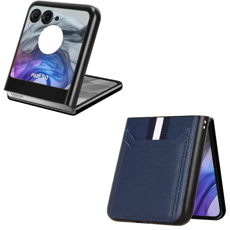 For Motorola Razr 50 Litchi Texture Card Slot Phone Case