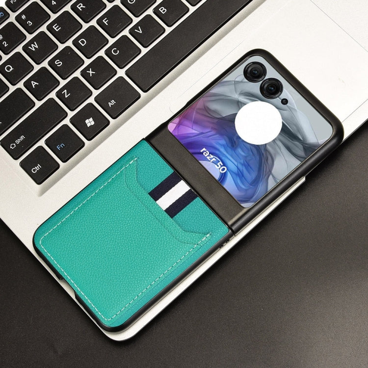 For Motorola Razr 50 Litchi Texture Card Slot Phone Case