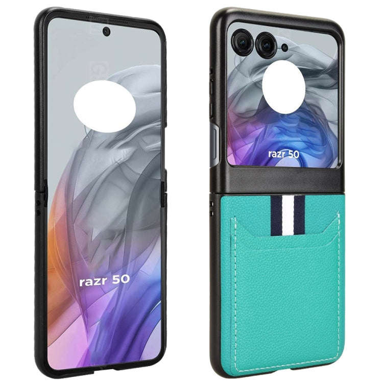 For Motorola Razr 50 Litchi Texture Card Slot Phone Case