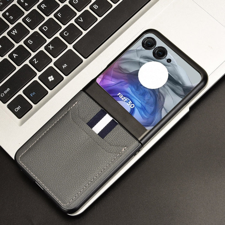 For Motorola Razr 50 Litchi Texture Card Slot Phone Case
