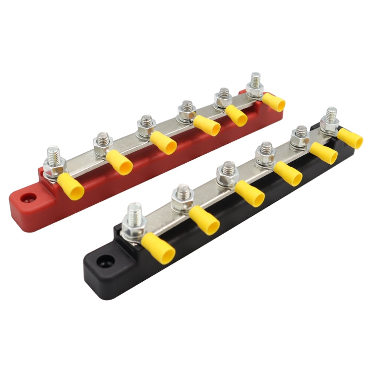 CP-3125 1 Pair RV Yacht 150A High Current Single-row 4-way Busbar with 12pcs Terminals