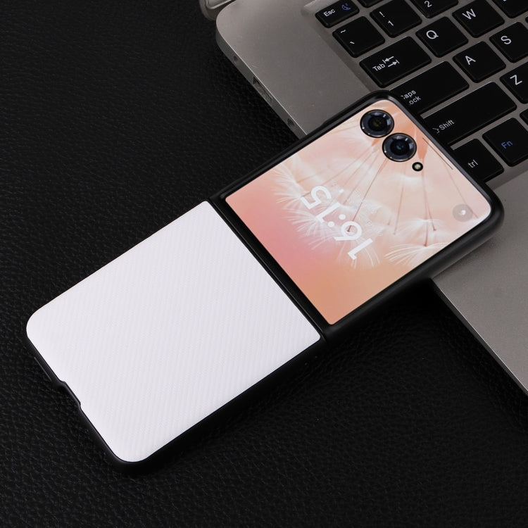 For Motorola Moto Razr 50 Ultra PU Leather PC Phone Case