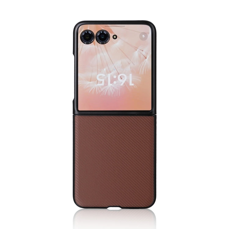 For Motorola Moto Razr 50 Ultra PU Leather PC Phone Case