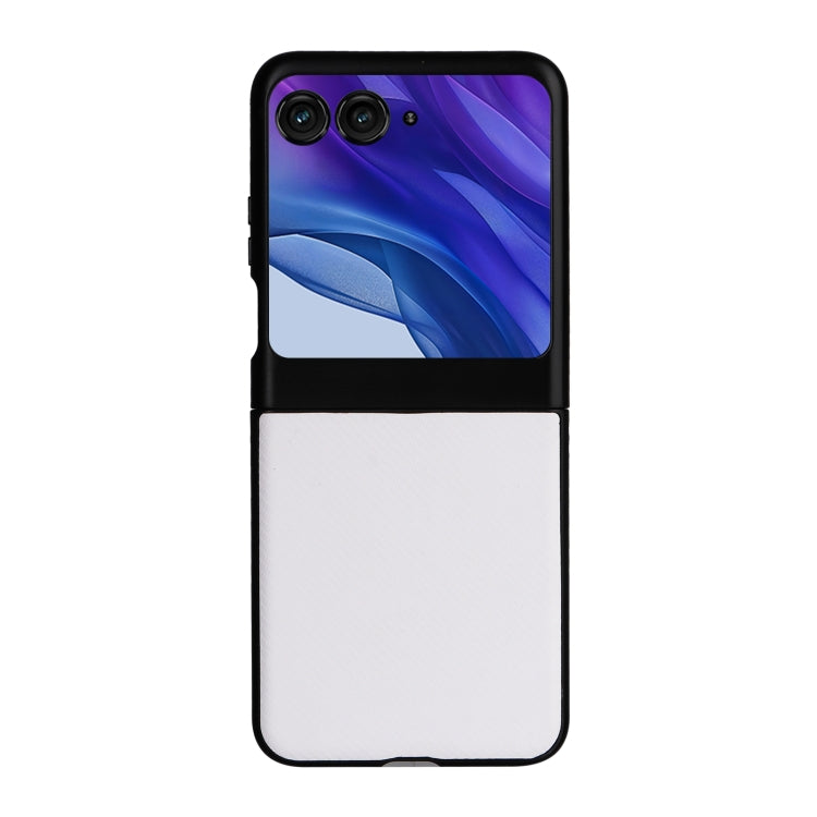 For Motorola Moto Razr 50 PU Leather PC Phone Case