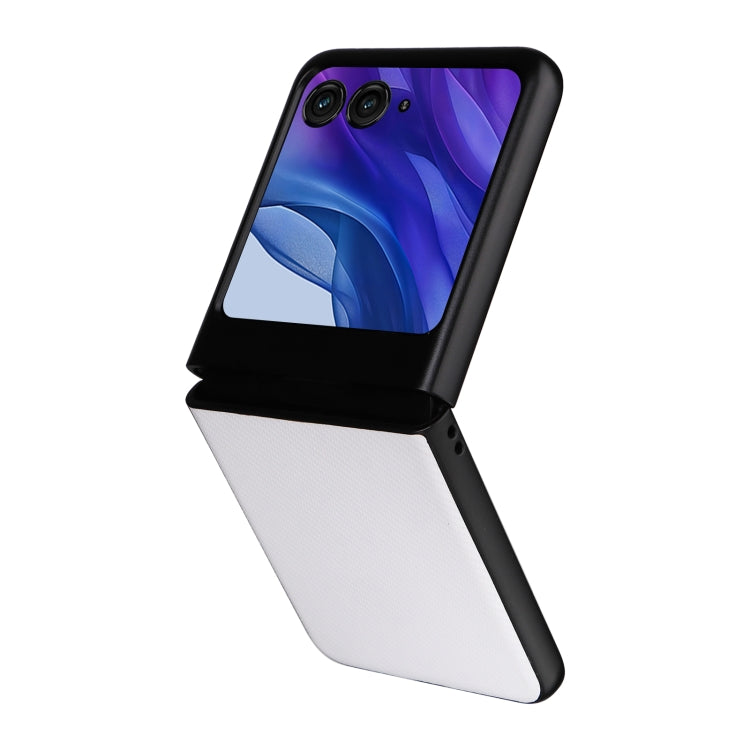 For Motorola Moto Razr 50 PU Leather PC Phone Case