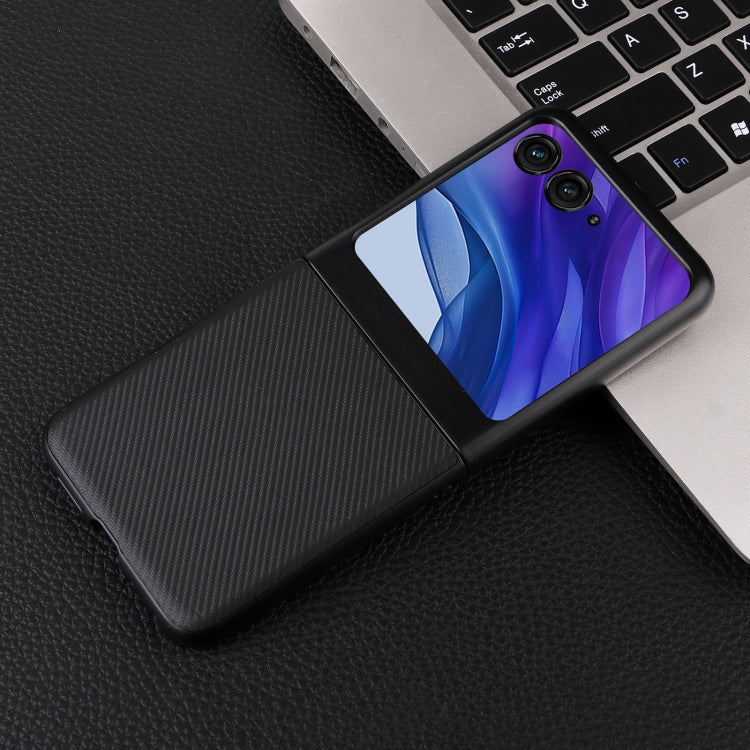 For Motorola Moto Razr 50 PU Leather PC Phone Case