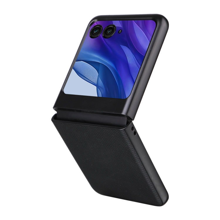 For Motorola Moto Razr 50 PU Leather PC Phone Case