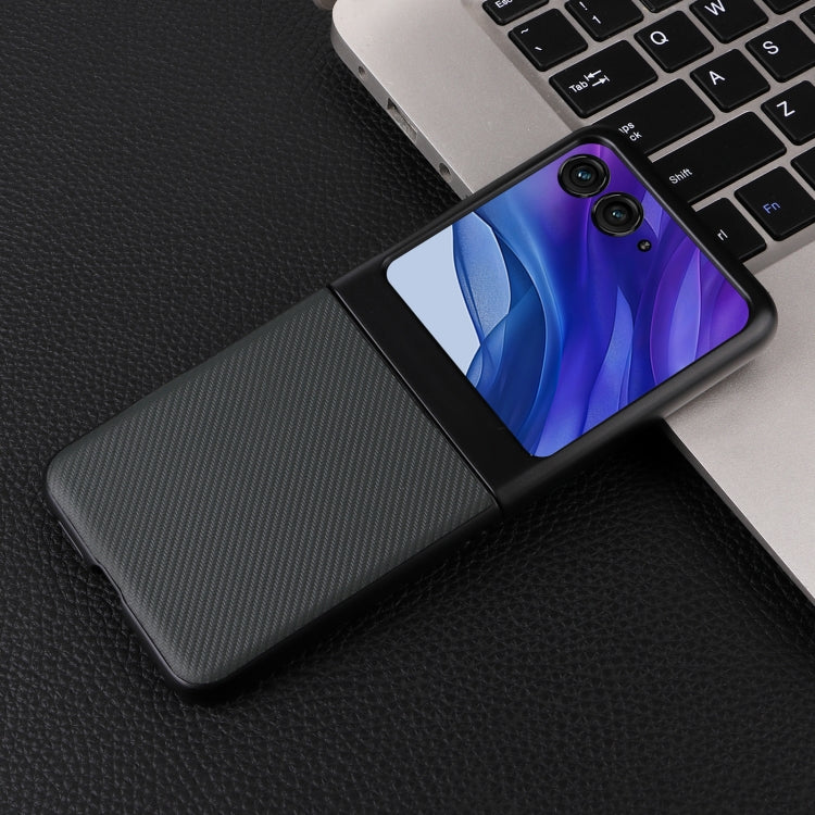 For Motorola Moto Razr 50 PU Leather PC Phone Case