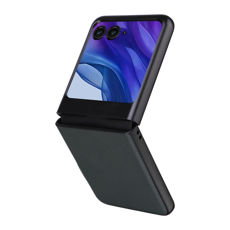 For Motorola Moto Razr 50 PU Leather PC Phone Case