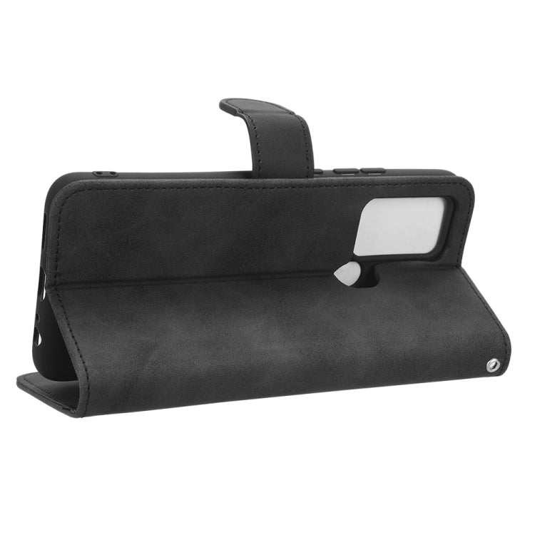 For Oukitel C33 Skin Feel Magnetic Flip Leather Phone Case