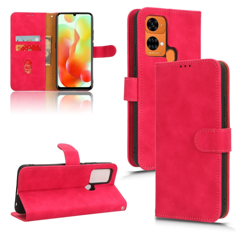 For Oukitel C33 Skin Feel Magnetic Flip Leather Phone Case