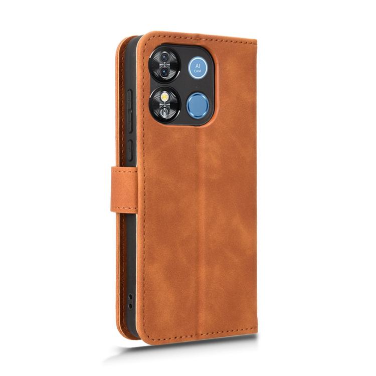 For Oukitel C57 Pro Skin Feel Magnetic Flip Leather Phone Case