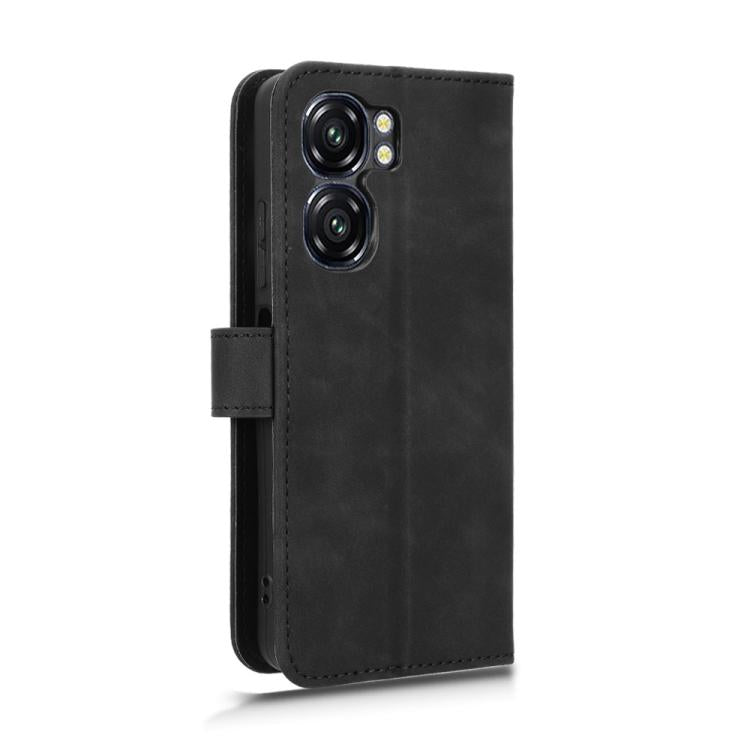 For Oukitel C58 Skin Feel Magnetic Flip Leather Phone Case