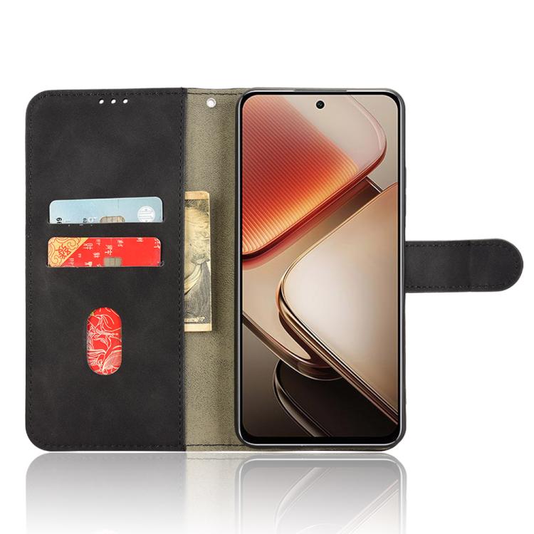 For Oukitel C58 Skin Feel Magnetic Flip Leather Phone Case