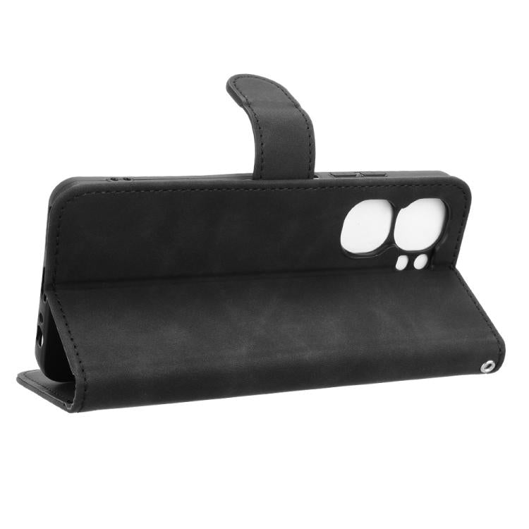 For Oukitel C58 Skin Feel Magnetic Flip Leather Phone Case