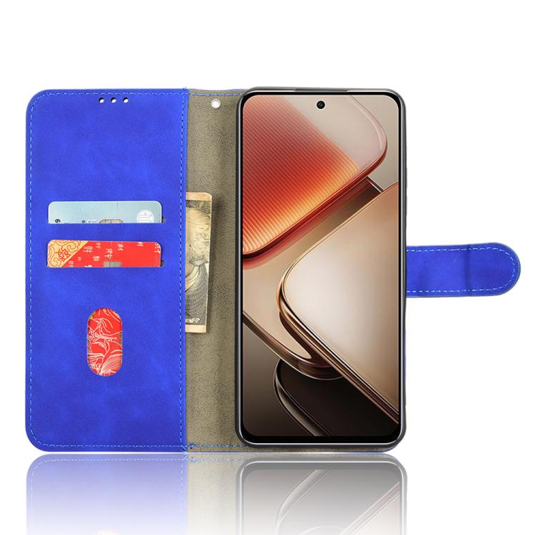 For Oukitel C58 Skin Feel Magnetic Flip Leather Phone Case