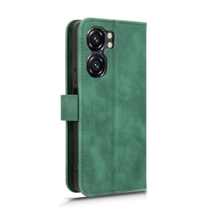 For Oukitel C58 Skin Feel Magnetic Flip Leather Phone Case