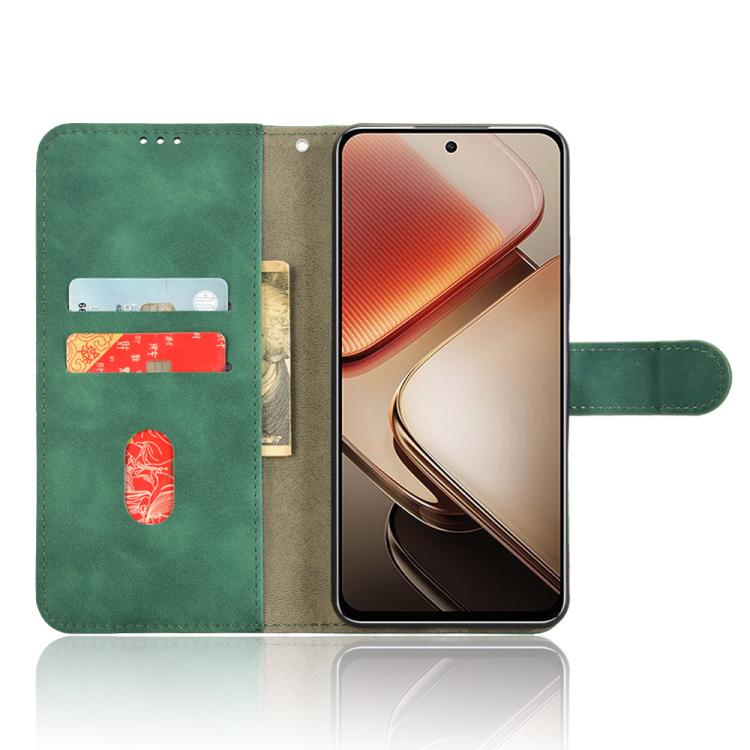 For Oukitel C58 Skin Feel Magnetic Flip Leather Phone Case