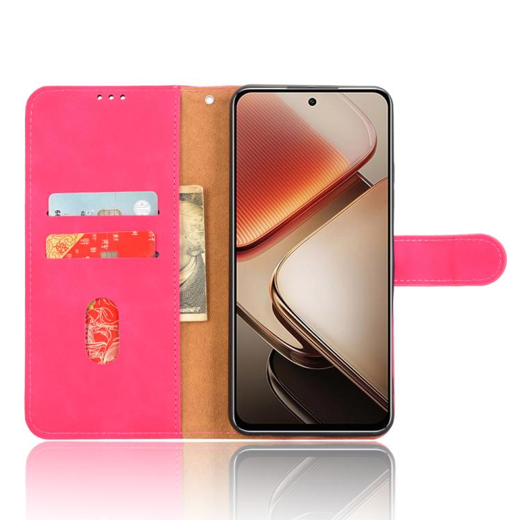For Oukitel C58 Skin Feel Magnetic Flip Leather Phone Case