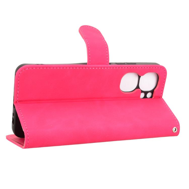 For Oukitel C58 Skin Feel Magnetic Flip Leather Phone Case