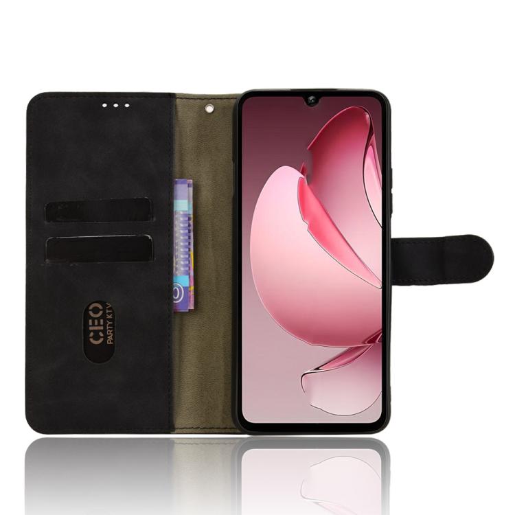 For Oukitel C60 Pro / C60 Skin Feel Magnetic Flip Leather Phone Case