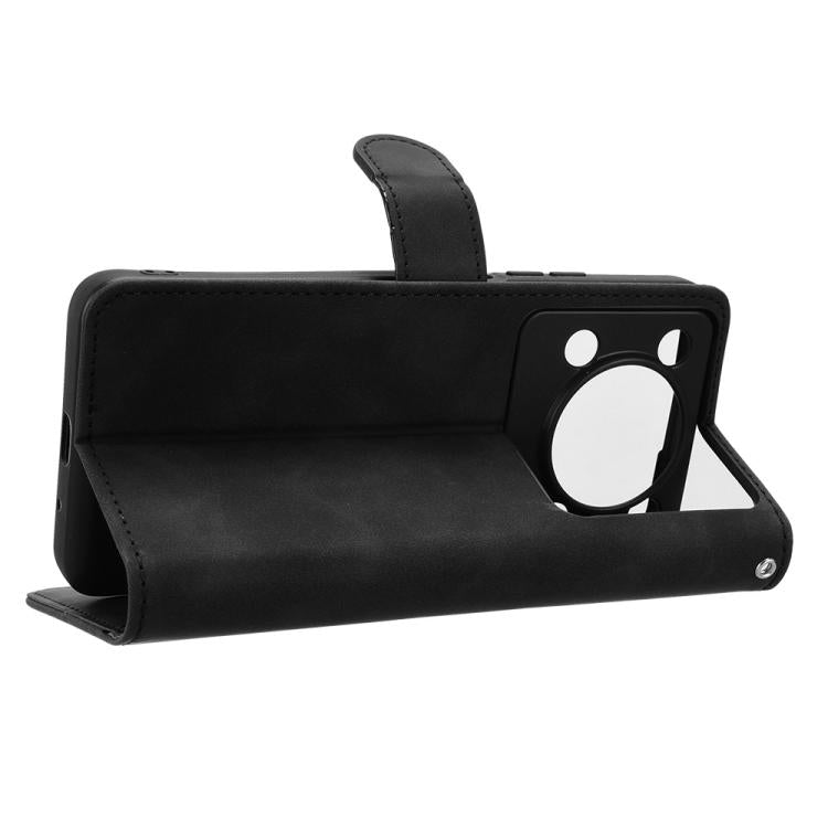 For Oukitel C60 Pro / C60 Skin Feel Magnetic Flip Leather Phone Case