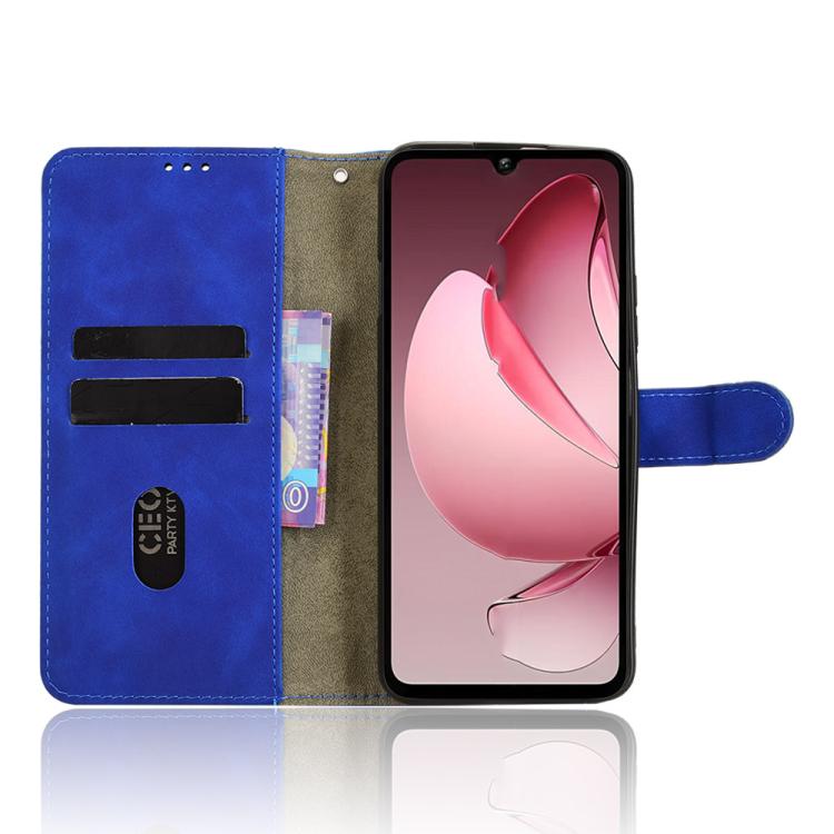 For Oukitel C60 Pro / C60 Skin Feel Magnetic Flip Leather Phone Case