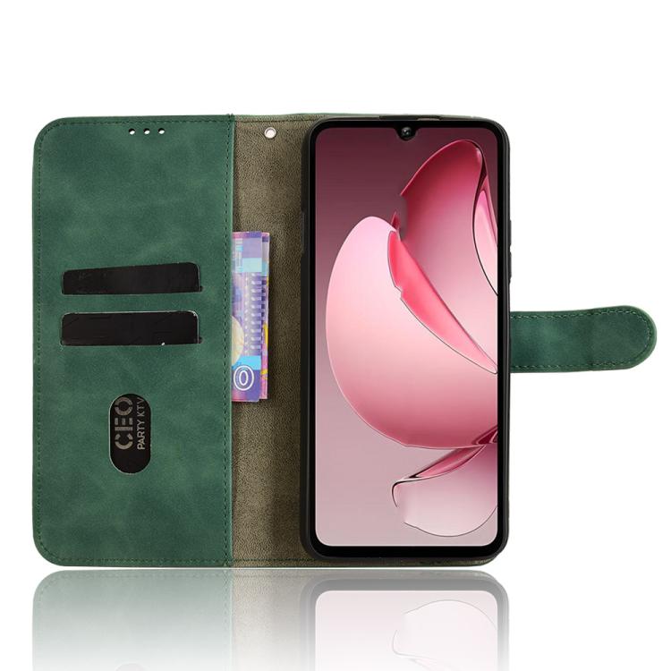 For Oukitel C60 Pro / C60 Skin Feel Magnetic Flip Leather Phone Case