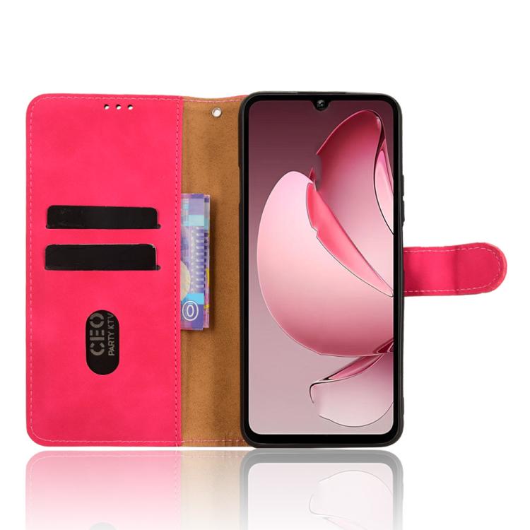 For Oukitel C60 Pro / C60 Skin Feel Magnetic Flip Leather Phone Case