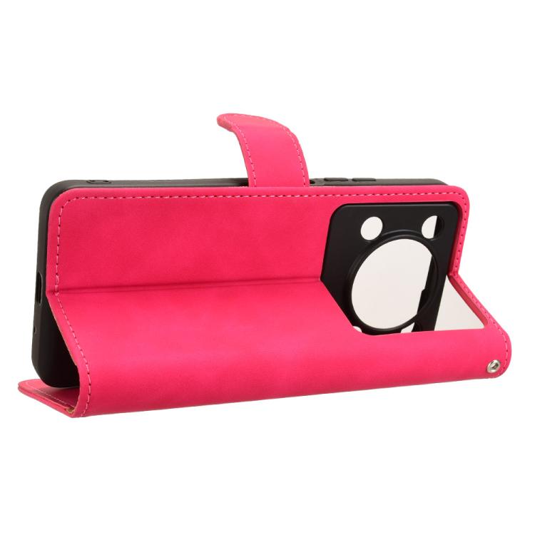 For Oukitel C60 Pro / C60 Skin Feel Magnetic Flip Leather Phone Case