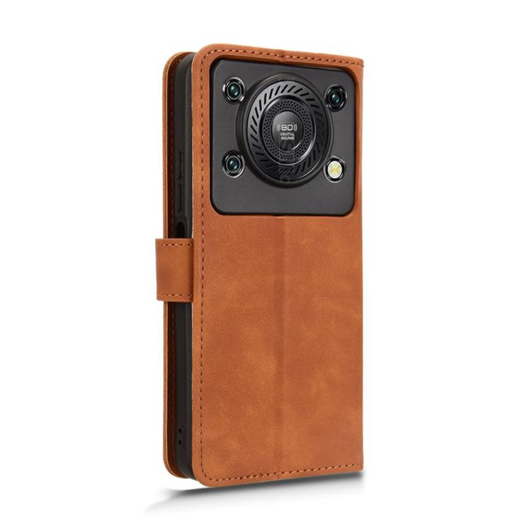 For Oukitel C60 Pro / C60 Skin Feel Magnetic Flip Leather Phone Case