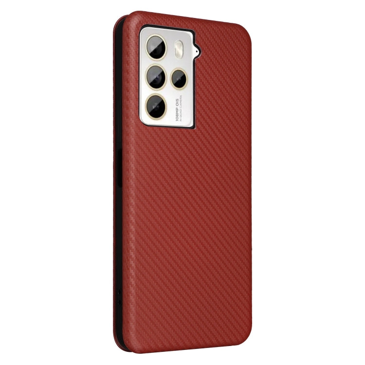 For HTC U23 Pro Carbon Fiber Texture Flip Leather Phone Case