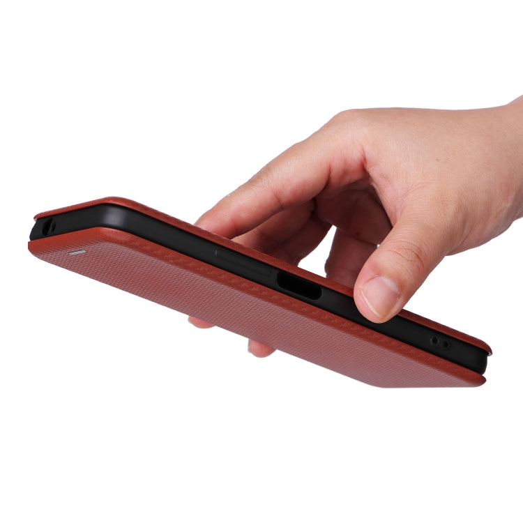 For HTC U23 Pro Carbon Fiber Texture Flip Leather Phone Case