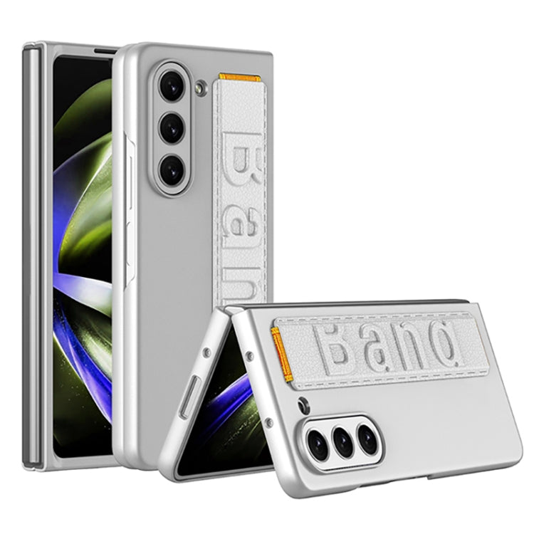 For Samsung Galaxy Z Fold5 5G GKK Ultra-thin Wristband Shockproof Phone Case with Holder