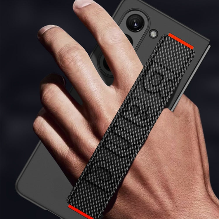 For Samsung Galaxy Z Fold5 5G GKK Ultra-thin Wristband Shockproof Phone Case with Holder
