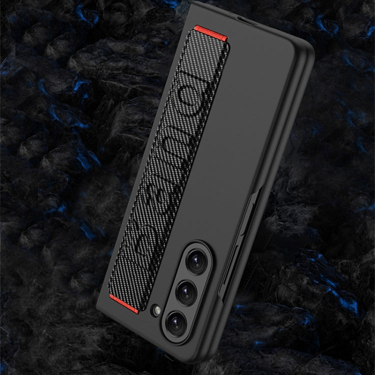 For Samsung Galaxy Z Fold5 5G GKK Ultra-thin Wristband Shockproof Phone Case with Holder