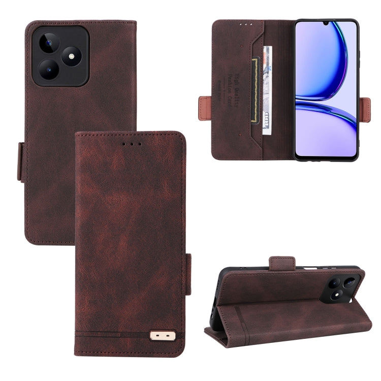 For Realme C53 4G / Narzo N53 4G Magnetic Clasp Leather Phone Case
