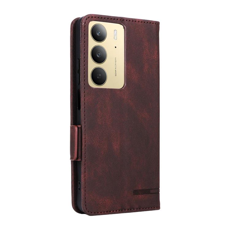 For Realme C75 4G Magnetic Clasp Leather Phone Case