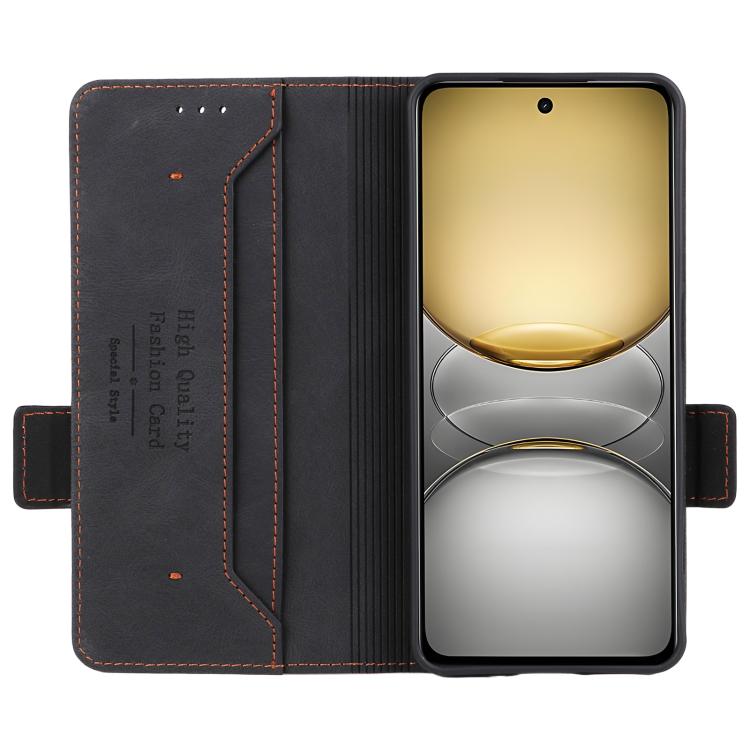 For Realme C75 4G Magnetic Clasp Leather Phone Case