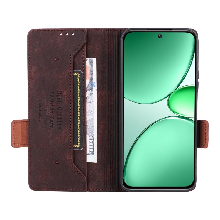 For Realme C85 5G Magnetic Clasp Leather Phone Case