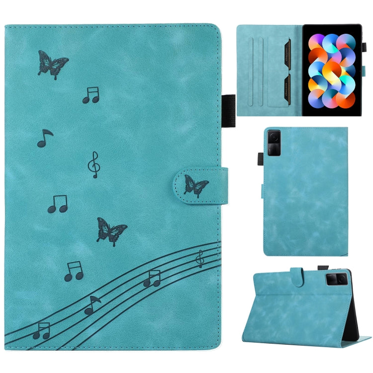 For Xiaomi Redmi 10.61 2022 Staff Music Embossed Leather Tablet Case