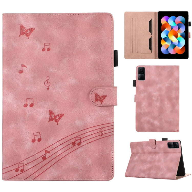 For Xiaomi Redmi 10.61 2022 Staff Music Embossed Leather Tablet Case